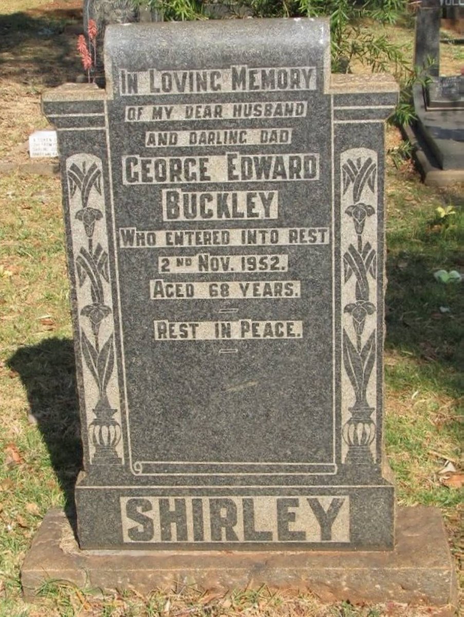 SHIRLEY George Edward Buckley -1952