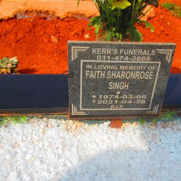 SINGH Faith Sharonrose 1974-2021