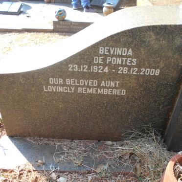 PONTES Bevinda, de 1924-2008