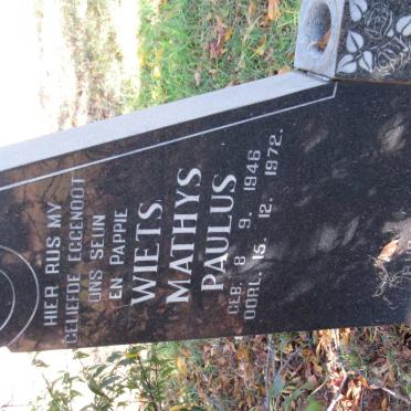 SMITH Wiets Mathys Paulus 1946-1972