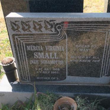 SMALL Mercia Virginia nee SCHAMOTTO 1938-2003