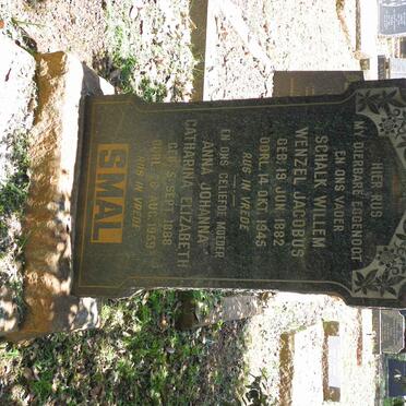 SMAL Schalk Willem Wenzel Jacobus 1882-1945 &amp; Anna Johanna Catharina Elizabeth 1888-1959 :: SMAL Andries 1928-1989