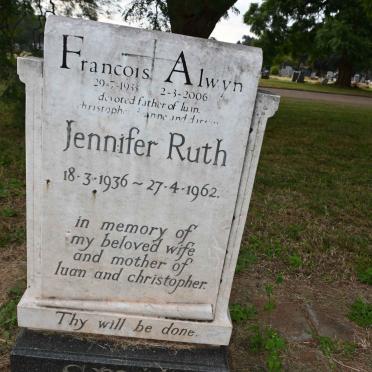 SMIT Francois Alwyn 1933-2006 &amp; Jennifer Ruth 1936-1962