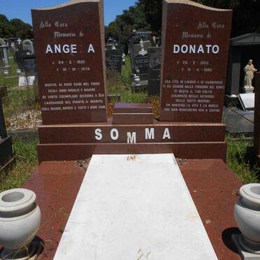 SOMMA Donato 1925-1989 &amp; Angela 1932-1979