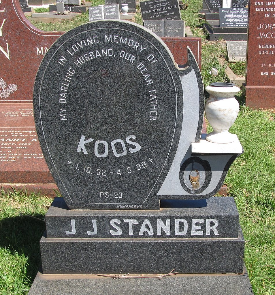 STANDER J.J. 1932-1986