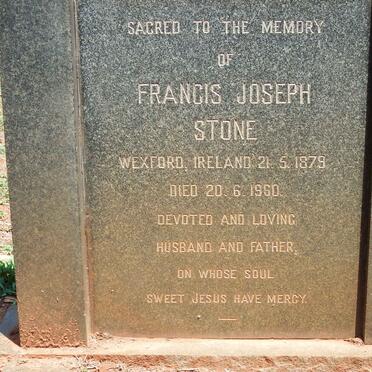STONE Francis Joseph 1879-1960 &amp; Eleanor GILLIES 1887-1954