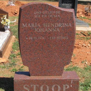 STOOP Maria Hendrina Johanna 1926-2002