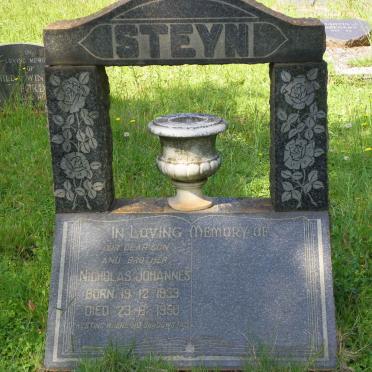 STEYN Nicholas Johannes 1933-1950