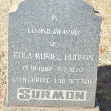 SURMON Edla Murial Hudson 1892-1970