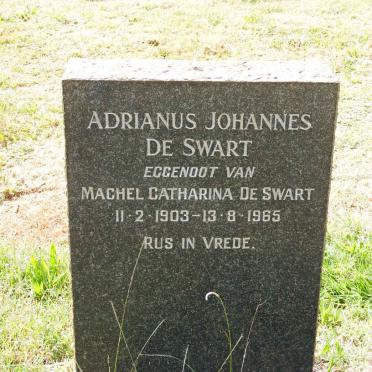 SWART Adrianus Johannes, de 1903-1965