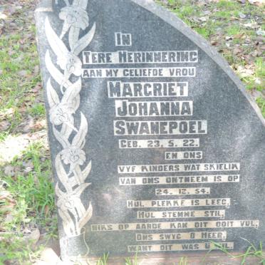SWANEPOEL Magriet Johanna 1922-1954