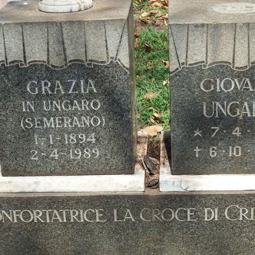 UNGARO Giovanni 1881-1955 &amp; Grazia SEMERANO 1894-1989