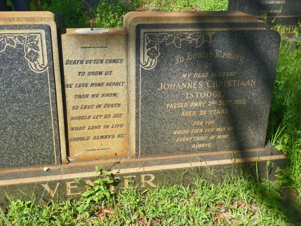 VENTER Johannes Christiaan -1950