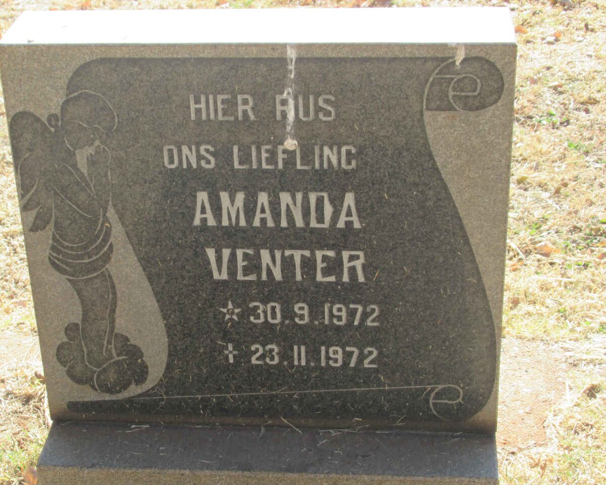 VENTER Amanda 1972-1972