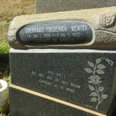 VENTER Coenraad Frederick 1939-1977