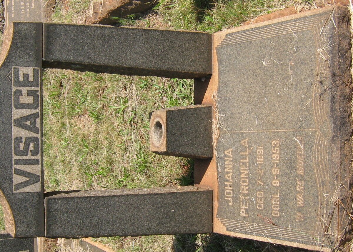 VISAGE Johanna Petronella 1891-1953