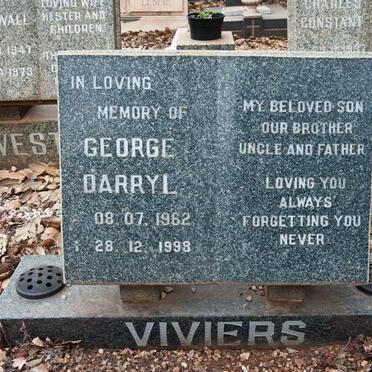 VIVIERS George Darryl 1962-1998