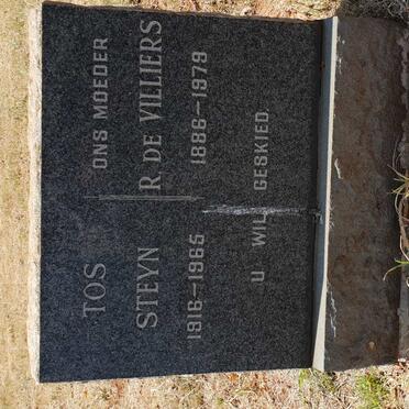 VILLIERS R., de 1886-1979 :: STEYN Tos 1916-1965