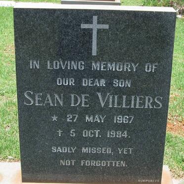 VILLIERS Sean, de 1967-1984