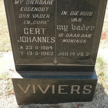 VIVIERS Gert Johannes 1884-1962