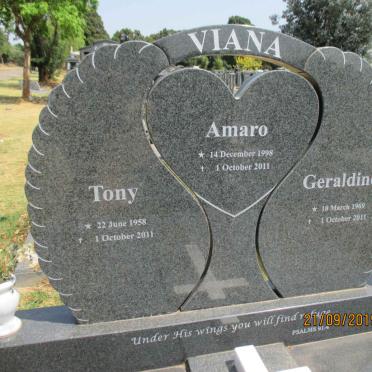 VIANA Tony 1958-2011 &amp; Geraldine 1969-2011 :: VIANA Amaro 1998-2011