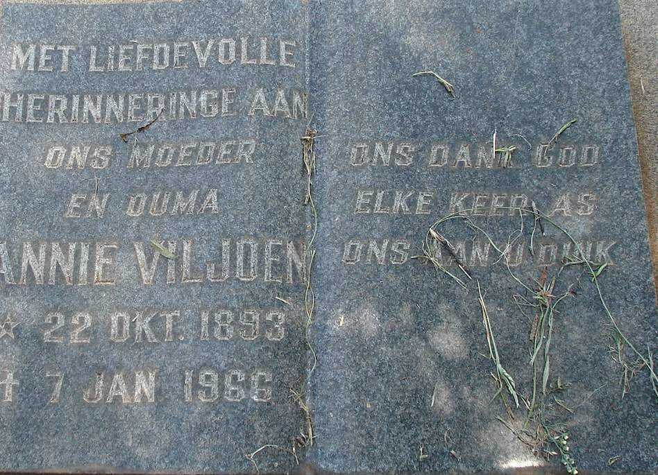 VILJOEN Annie 1893-1966