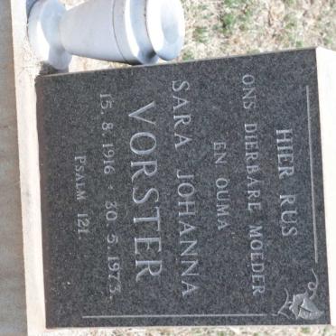 VORSTER Sara Johanna 1916-1973