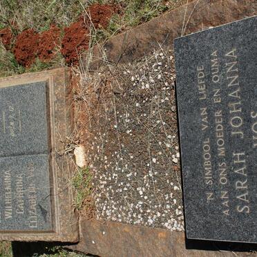 VOS Sarah Johanna nee MULLER 1886-1972 :: VOS Wilhelmina Cathrina Elizabeth 1913-1958