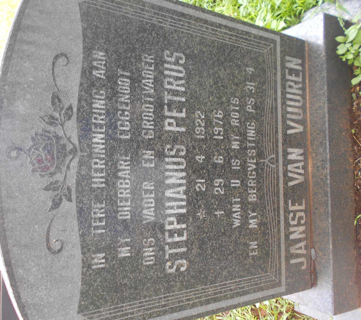 VUUREN Stephanus Petrus, Janse van 1922-1976