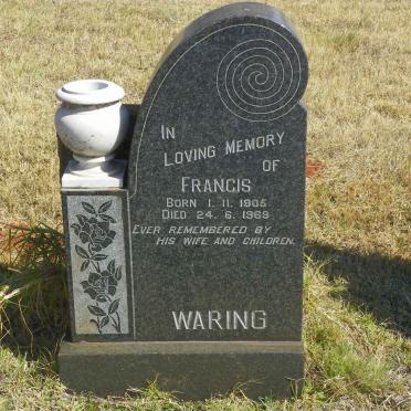 WARING Francis 1905-1969