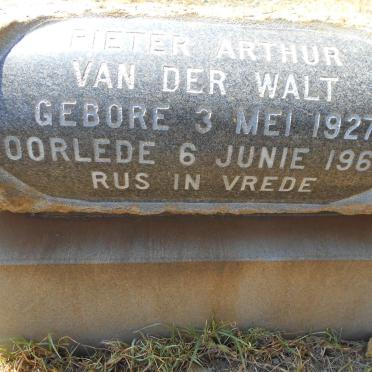 WALT Pieter Arthur, van der 1927-1966