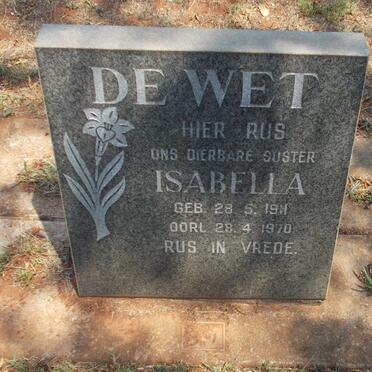 WET Isabella, de 1911-1970
