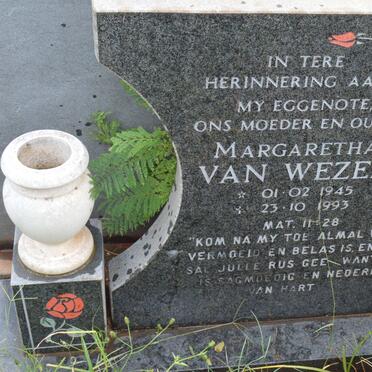 WEZEL Margaretha, van 1945-1993