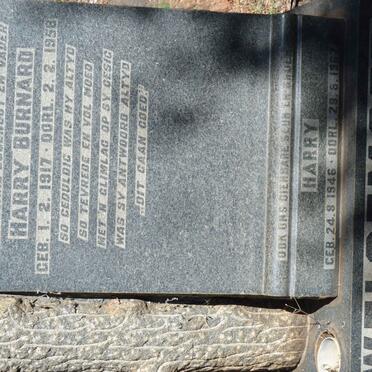 WELGEMOED Harry Burnard 1917-1958 :: WELGEMOED Harry 1946-1967