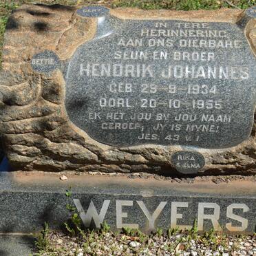 WEYERS Hendrik Johannes 1934-1955 :: ALLEN Rika H.H. 1945-1979