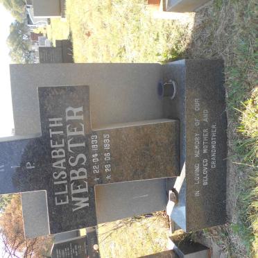 WEBSTER Elisabeth 1933-1985