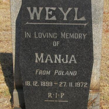 WEYL Manja 1899-1972