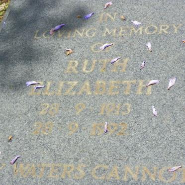 WEBBER Ruth Elizabeth 1913-1992