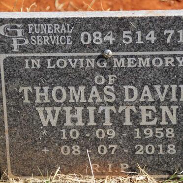 WHITTEN Thomas David 1958-2018