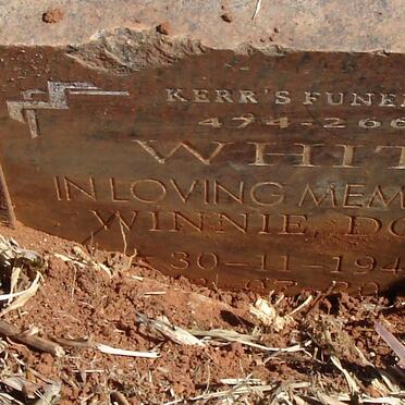 WHITE Frederick Joseph 1941-2010 &amp; Winnie Dorah 1942-2006