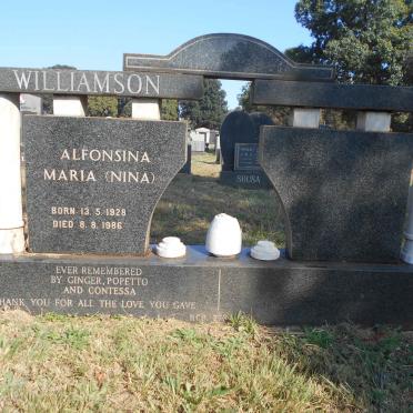 WILLIAMSON Alfonsina Maria 1928-1986