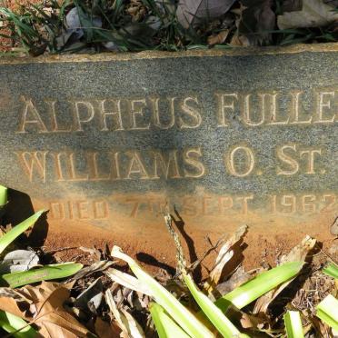 WILLIAMS Alpheus Fuller O. St. J. -1962