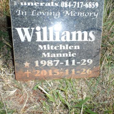 WILLIAMS Mitchlen Mannie 1987-2015