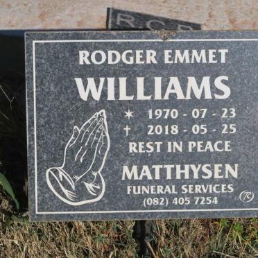 WILLIAMS Rodger Emmet 1970-2018