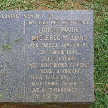 WILLIAMS Louise Marie Englebeg -1945