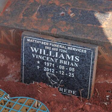 WILLIAMS Vincent Brian 1971-2012