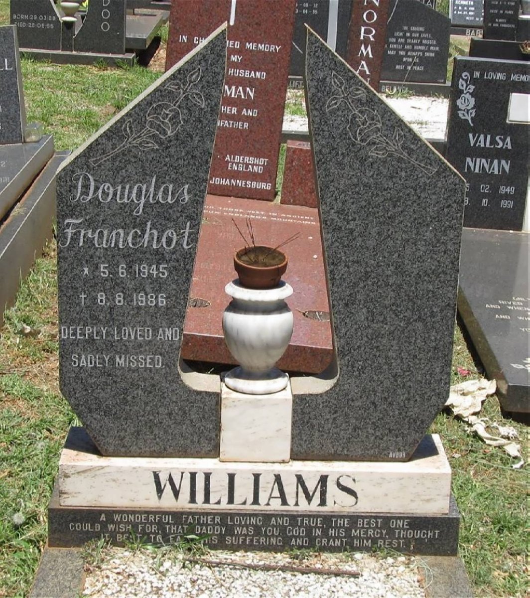 WILLIAMS Douglas Franchot 1945-1986