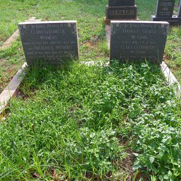 WITHERS Frederick 1855-1922 &amp; Clara Elizabeth 1855-1920 :: McCANN Thomas George 1890-1943 &amp; Clara Elizabeth 1894-1967