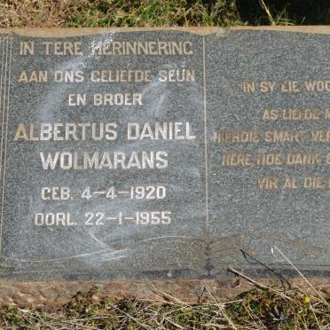 WOLMARANS Albertus Daniel 1920-1955