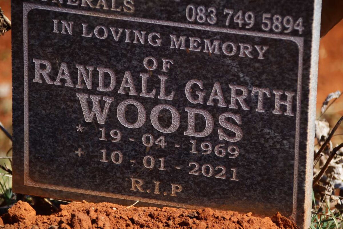 WOODS Randall Garth 1969-2021